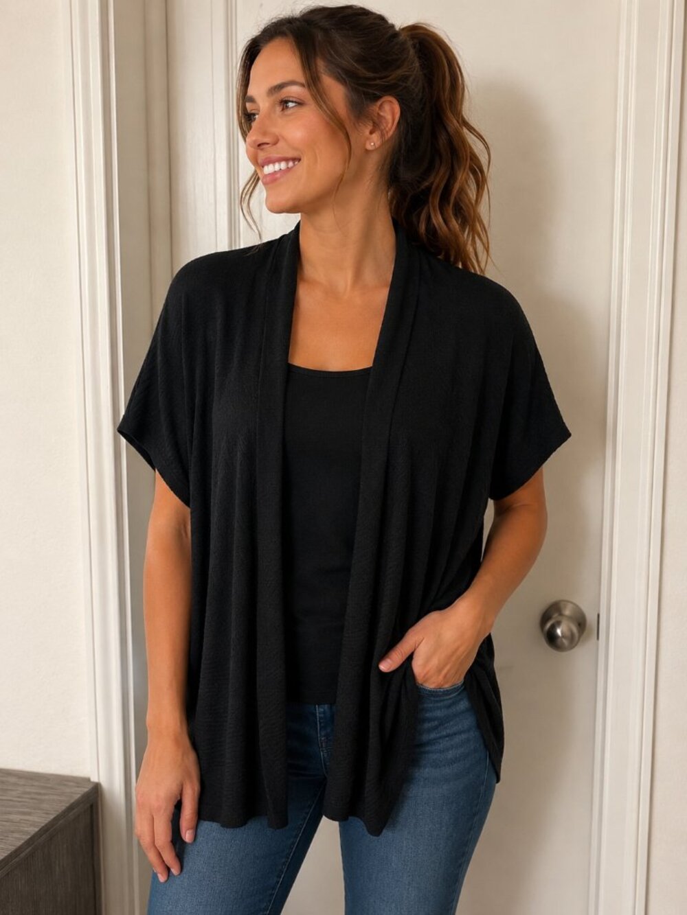 Lane Bryant Black Cardigan